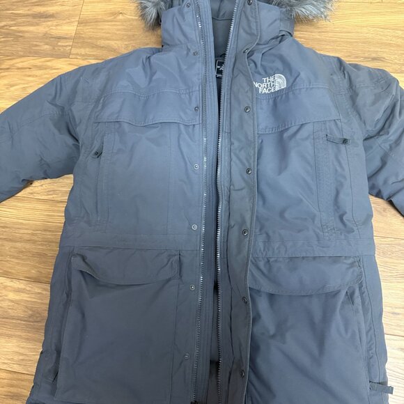 Men's North Face McMurdo Goose Down Parka Large Gray - Picture 3 of 6